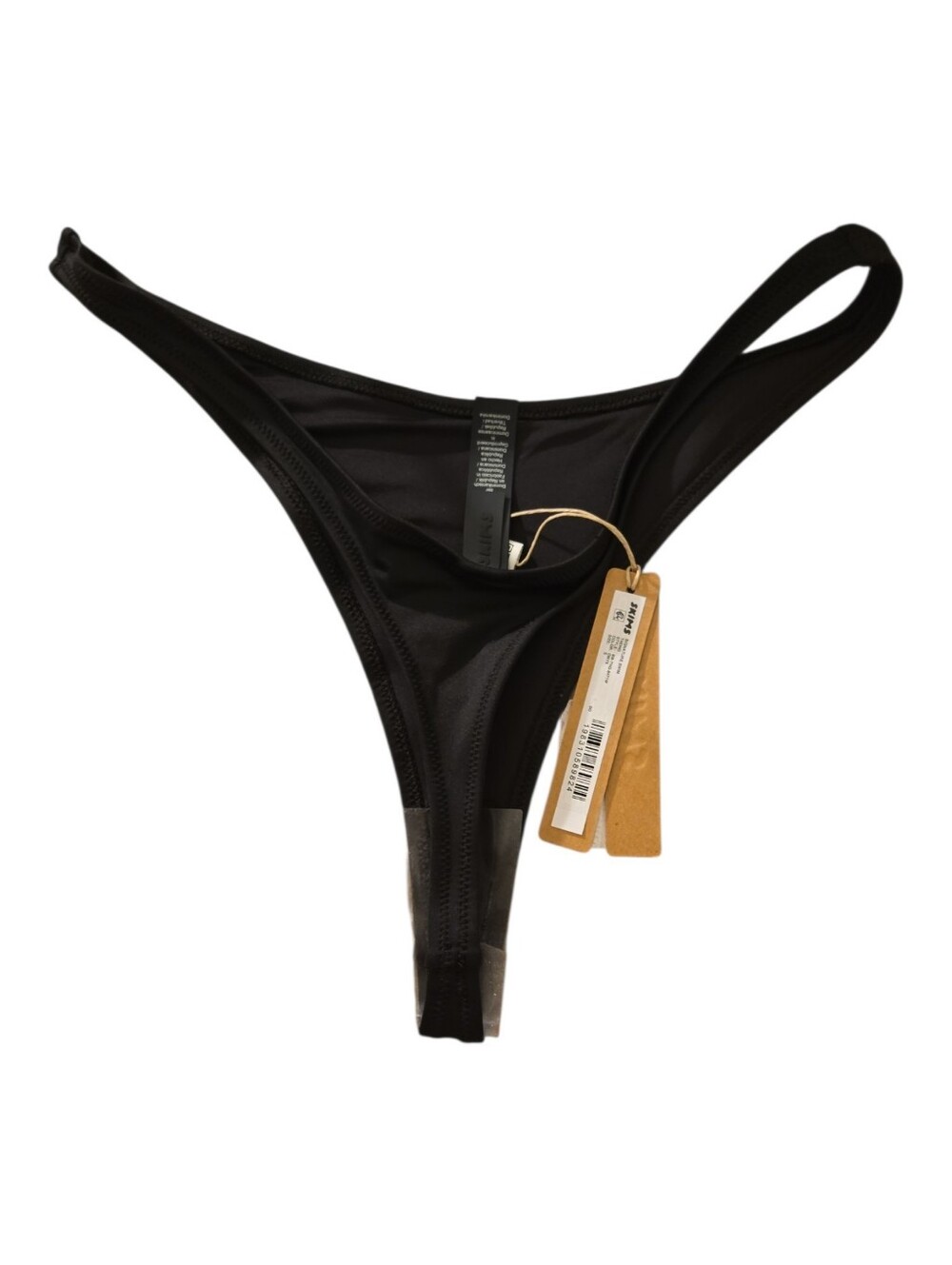 NWT Skims Signature Swim Thong Bikini Bottom Black Onyx Small
